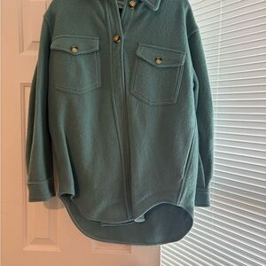 Wilfred Teal Utility Jacket